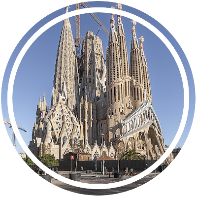 La Sagrada Familia, Barcelona, Spain Marker