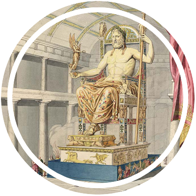 Statue of Zeus at Olympia Marker